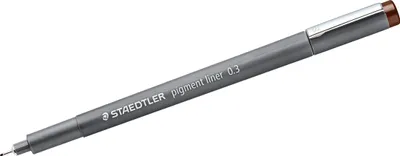 Produktbild von Pigment liner 0,3mm braun Packung mit 10 Stück