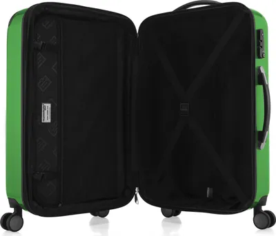 Image de Alex - Grande valise rigide pour bagages enregistrés avec extension Trolley Valise à roulettes Check-In Valise de voyage XL 75 cm, 119 L, 4 roulettes, brillant,Vert