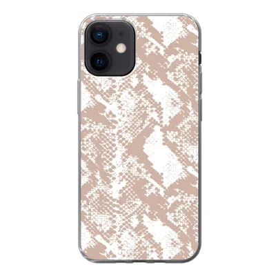 Produktbild von MuchoWow® Handyhülle Schutzhülle Hülle für iPhone 12 Schlangendruck - Formen - Pastell Silikon Softcase Handy Hülle - Schutzhülle