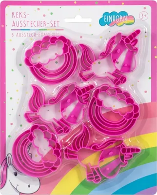 Produktbild von Einhorn Ausstechformen auf Blisterkarte