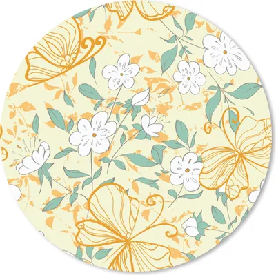 Produktbild von MuchoWow® Mauspad Mousepad Blumen - Sommer - Muster 40x40 cm - Mousepads - Maus Mat - Pad - Mausunterlage - Schreibtisch Accessoires