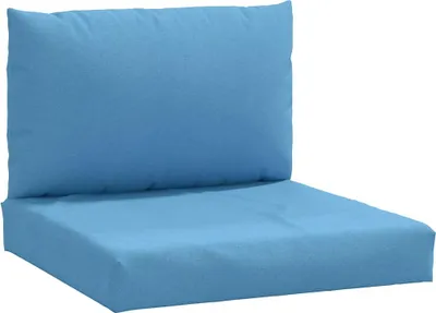 Image de Coussins de palette lot de 2 bleu mélangé tissu