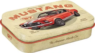 Obrázek produktu pro Nostalgic-Art - Pillbox XL - Ford Mustang - GT 1967 Red
