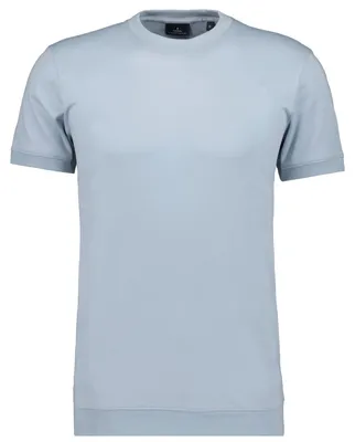Ragman Pima T-Shirt Rundhals mit Bündchen in grau