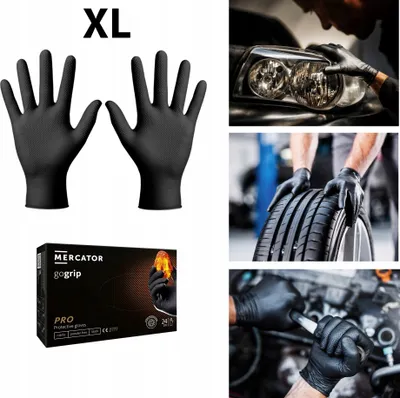 Zdjęcie produktu dla Rękawice rękawiczki NITRYLOWE bardzo mocne GO GRIP 50 SZTUK ROZMIAR XL