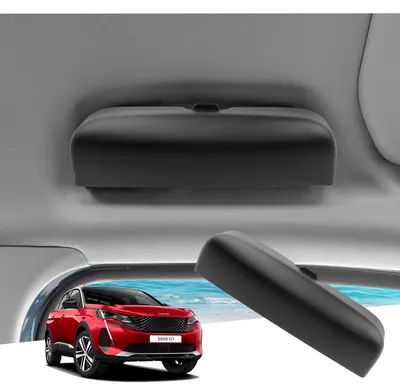 Zdjęcie produktu dla Uchwyt na okulary przeciwsłoneczne - Organizer do Peugeot 208/2008 - Czarny