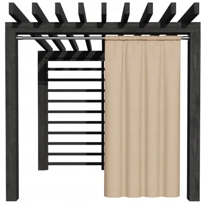 Produktbild von NOW-ART Outdoor Vorhang – wasserdicht, wetterfest & blickdicht, Balkon- und Terrassengardine für Garten, Pergola & Pavillon