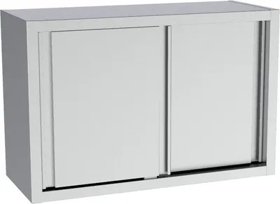 Produktbild von CHEFGASTRO Wandschrank Edelstahl Schiebetüren 1800 BxTxH 1800x400x660 mm