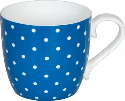 Produktbild von Könitz Little Dots Turquoise Becher, Tasse, Kaffeetasse, Bone China, Blau, 400 ml, 11 2 057 2343