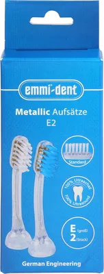 Obrázek produktu pro emmi-dent E2 náhradní hlavice, 2 zubní kartáčky