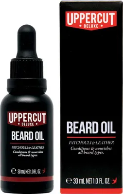 Produktbild von Uppercut Deluxe Bartöl Patchouil & Leder 30 ml