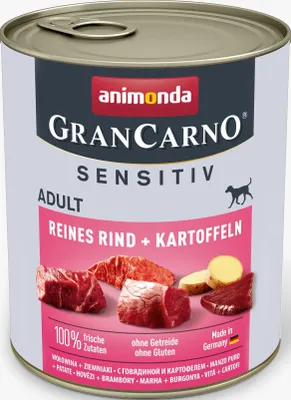 Produktbild von Animonda GranCarno Adult Sensitive Hovězí s brambory - 800 g