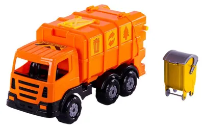 Produktbild von Müllwagen Spielzeug Cavallino XL orange 42cm Kunststoff LKW