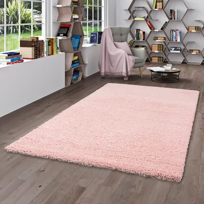 Produktbild von Hochflor Langflor Shaggy Teppich Luxury Rosa, Größe:200x290 cm