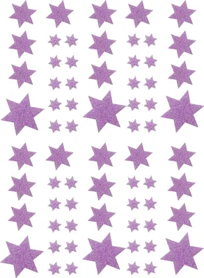Produktbild von Oblique Unique 68 Sterne Sticker Aufkleber Glitzernd für Weihnachten Weihnachtsdeko Weihnachtssterne - helllila