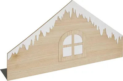 Produktbild von Dekoratives holzchaletdach, 1 m - Feeric Lights & Christmas