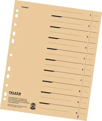 Produktbild von Falken 500x Trennblätter 24 x 30cm 230g/m2 100er Poly Chamois 80001688F