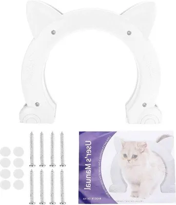 Produktbild von Famanu Katzentür Barrierefreies Design - Weiß