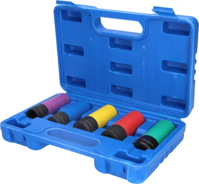 Image de BRILLIANT TOOLS Jeu de douilles 1/2" en aluminium pour jantes, 5 pièces - BT691010