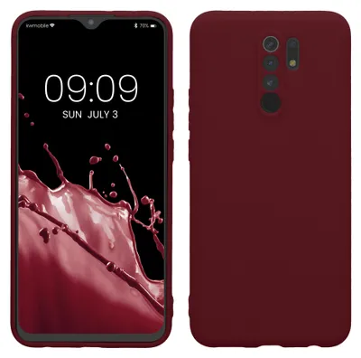 Produktbild von kwmobile Handyhülle für Xiaomi Redmi 9 Hülle - TPU Case - Kabelloses Laden - Schutzhülle Cover in Bordeaux Violett