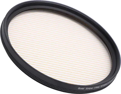 Image de Filtre à rayures pour appareil photo, 67 mm, verre optique, objectif à effet spécial avec boîte de rangement pour la photographie téléphonique, or
