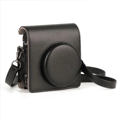 Zdjęcie produktu dla Przenośna torba na aparat natychmiastowy Etui na aparat w stylu retro ze skórypoliuretan Zamiennik do Fujifilm Fuji Instax Mini 99 z regulowanym paskiem na ramię