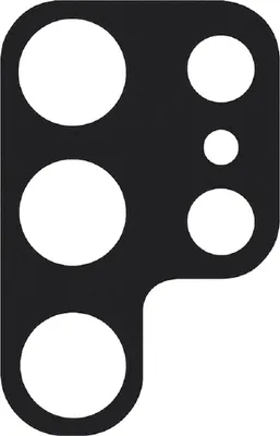 Image de Verre de protection de la caméra - Couverture en verre robuste avec cadre noir compatible avec Samsung Galaxy S22 Ultra