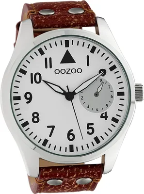 Produktbild von Oozoo Leder Damen-Herren Uhr Analog Quarzuhr Armband braun Timepieces D2UOC10325