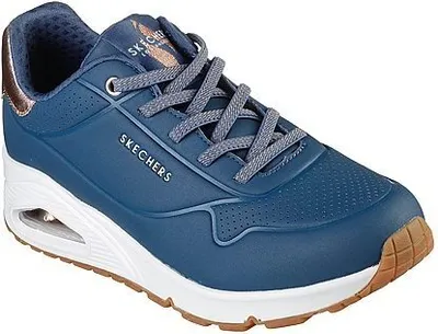 Produktbild von Skechers Damen Schnürschuhe Sportlich Gummisohle blau