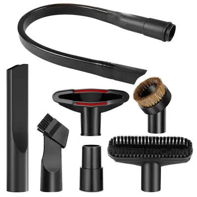 Produktbild von Staubsauger Düsen Set 7-teilig Universal 32-35mm Fugendüse Möbelpinsel