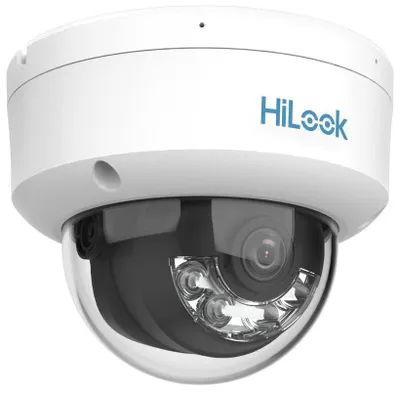 Immagine prodotto di HiLook Powered by HIKVISION / IPC-D149HA-LU / Dome / 4Mpix / 2,8mm / Smart Hybrid Light / ColorVu / MD2.0 / IP67 + IK08 / IR 30m