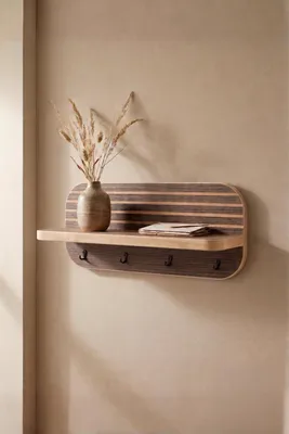 Obrázok produktu pre Skye Decor, polička Wandregal vo farbe wenge, 40 cm, 18 mm MDF, moderný skandinávsky štýl | 100% MDF