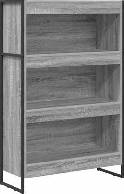 Image de Étagère vidaXL Sonoma grise 80 x 30 x 121 cm en aggloméré
