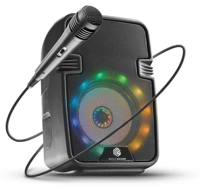 Immagine prodotto di Microfono per karaoke Altoparlante per karaoke nero (60678)