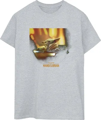 Produktbild von Star Wars - "The Mandalorian" T-Shirt für Damen BI45935 (M) (Grau)