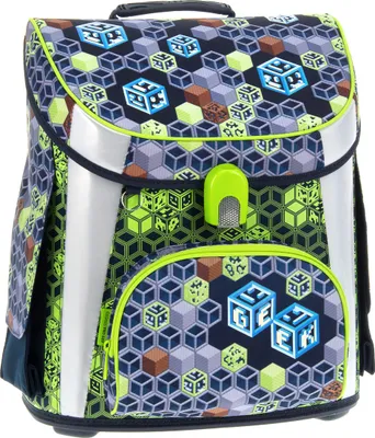 Produktbild von ARS UNA Schulranzen Geek - Minecraft, magnetisch, grün, für Jungen