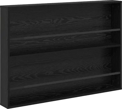 Immagine prodotto di vidaXL Portariviste con ripiano in rovere nero 100 x 12 x 70 cm