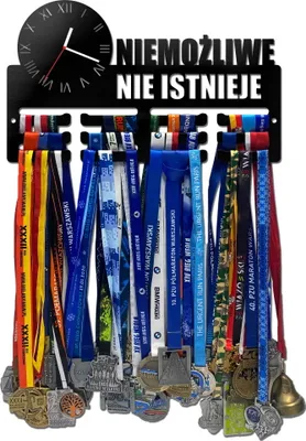 Zdjęcie produktu dla Wieszak na medale z zegarem NIEMOŻLIWE 457.1