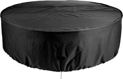 Produktbild von Runde Gartentischabdeckung, wasserdicht, strapazierfähig,für Terrassenmöbel, UV-beständig, Staubschutz für Esszimmerstühle und Tische – 230 x 110 cm