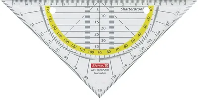 Obrázek produktu pro Pilníkový úhloměr křišťálově čirý 16 cm