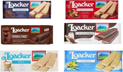 Produktbild von TESTPAKET Loacker Wafer kekse snack biscuits 100% Italienische Waffeln ( 6 x 175g )