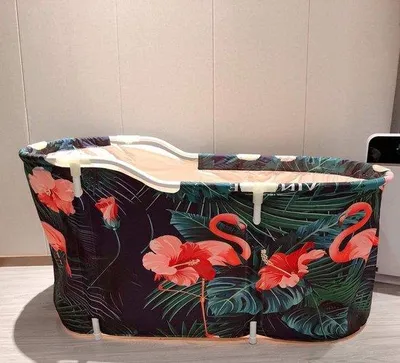 Immagine prodotto di Vasca da bagno pieghevole per adulti, grande, portatile, per tutte le stagioni