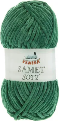 Produktbild von 100g Strickgarn Samet Soft Chenille-Strickgarn Samtwolle flauschig Farbwahl