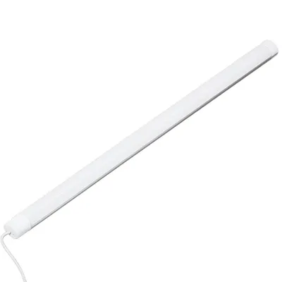 A white LED light bar is shown against a white background.