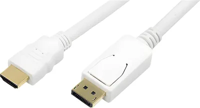 Obrázok produktu pre Kábel LogiLink DisplayPort - HDMI biely 2 m