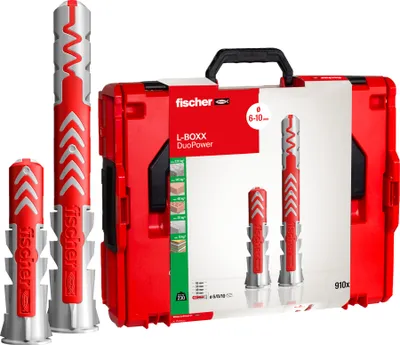 Produktbild von Fischer Dübelsortiment L-BOXX DuoPower 102 (910 Teile)
