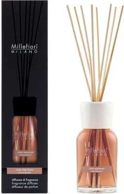Zdjęcie produktu dla Millefiori Rose Espresso, Butelka na perfumy, Dyfuzor z zapachem trzcinowym, 0,25 l