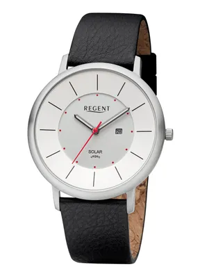 Produktbild von Regent Herren Uhr Armband aus Apfelschale Armbanduhr Analog schwarz URBA722