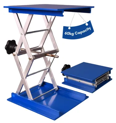 Laborheber, Scherenlift, 150x150 mm, 60 kg, verstellbar 50-280 mm