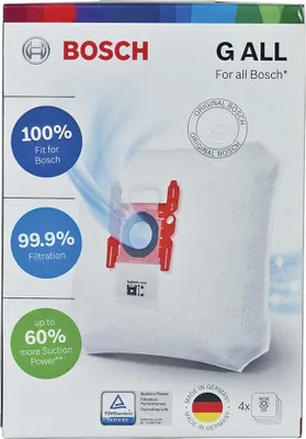 Produktbild von 4 Filterbeutel Staubbeutel Typ G Staubsauger Bosch Siemens 468383